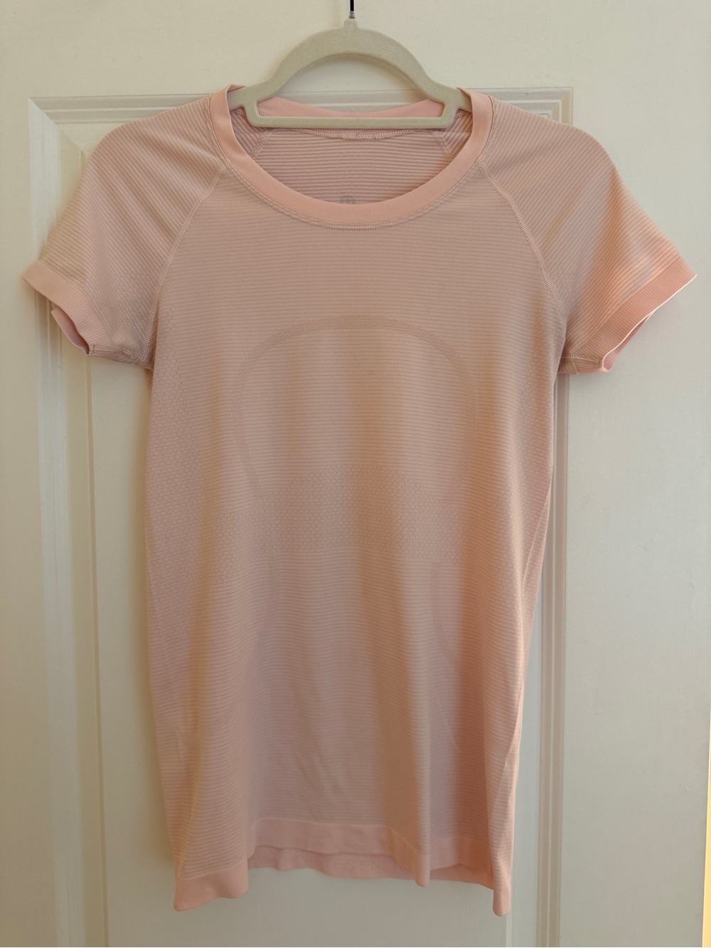 lululemon athletica Light Pink Short Sleeve Crew Top